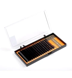 Eyelashes B 0.12 (16 rows: 8/9 mm), packaging Butterfly