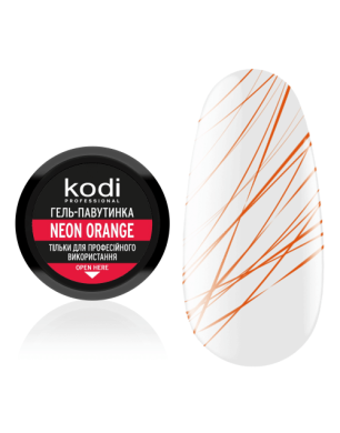 Гель-паутинка для ногтей Spider gel Kodi Professional Neon Orange, 4 мл