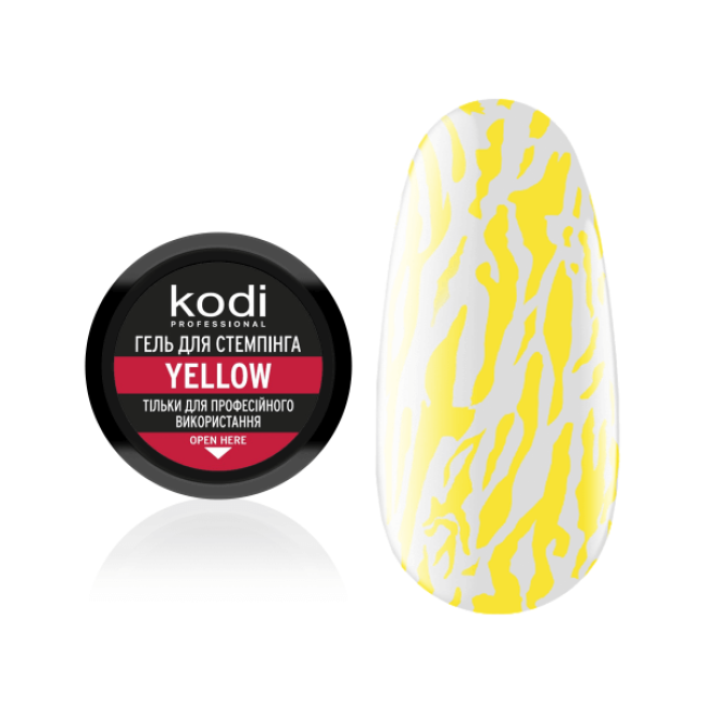 Stamping Gel Yellow, 4 ml - Kodi Professional