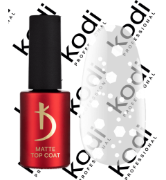 Матовое верхнее покрытие для гель-лака, 7 мл - ART 04, Matte Top Coat Kodi professional