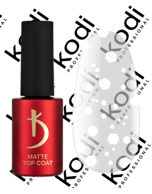 Матовое верхнее покрытие для гель-лака, 7 мл - ART 04, Matte Top Coat Kodi professional