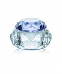Glass bowl with purple lid, 30 ml