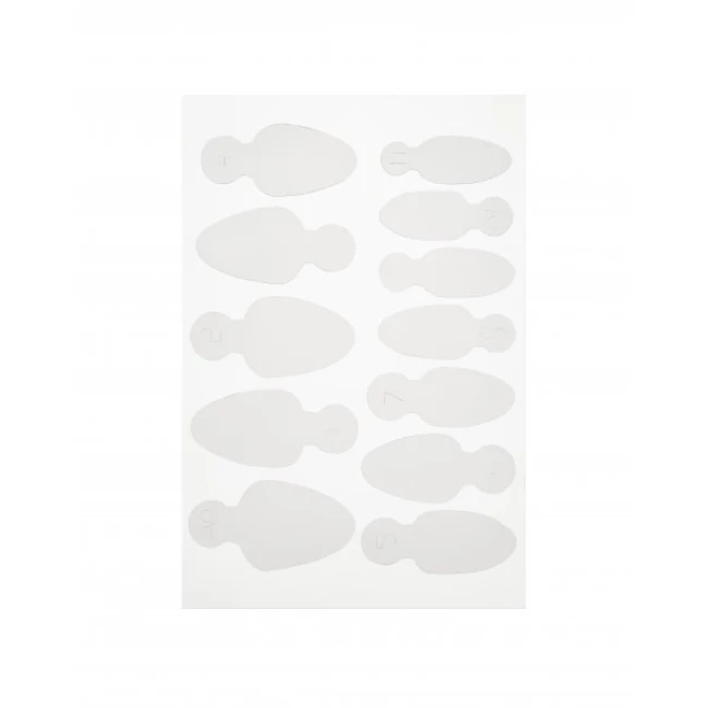 Молды трафареты для френча на верхних формах Mold Long Oval (12 шт/набор) - Kodi Professional