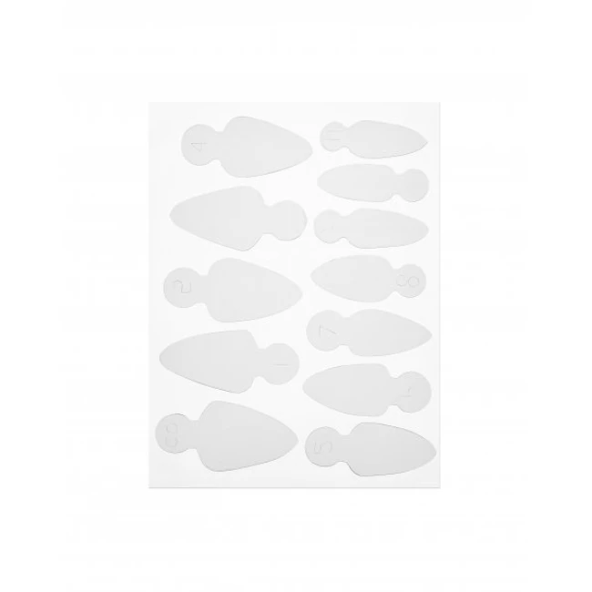 Mold Long Stiletto - Stencils for French manicure on top forms  (12 pcs/set) - Kodi Professional