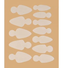 Mold Long Stiletto - Stencils for French manicure on top forms  (12 pcs/set)