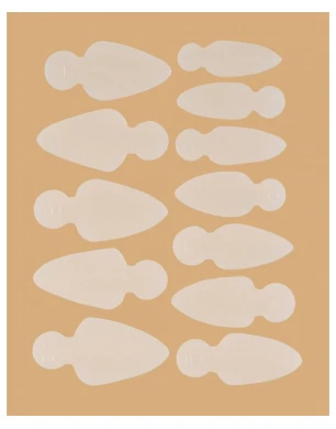 Mold Long Stiletto - Stencils for French manicure on top forms  (12 pcs/set)