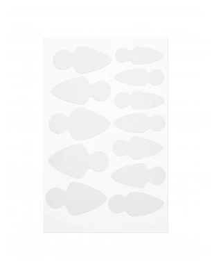 Mold Short Oval - Stencils for French manicure on top forms (12 pcs/set)