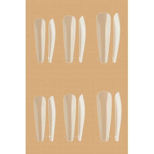 Reusable plastic forms for nail extensions Ballerina (120 pcs/pack) - Kodi Professional