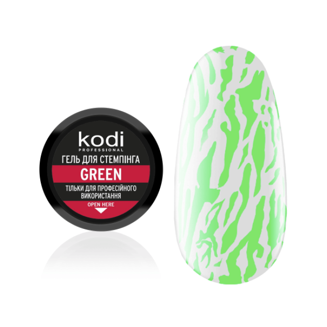 Stamping Gel Green, 4 ml - Kodi Professional