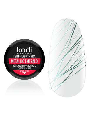 Spider gel for nails Kodi Professional Metallic Emerald, 4 ml