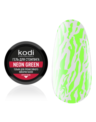 Гель для стемпинга Stamping Gel Neon Green, 4 мл