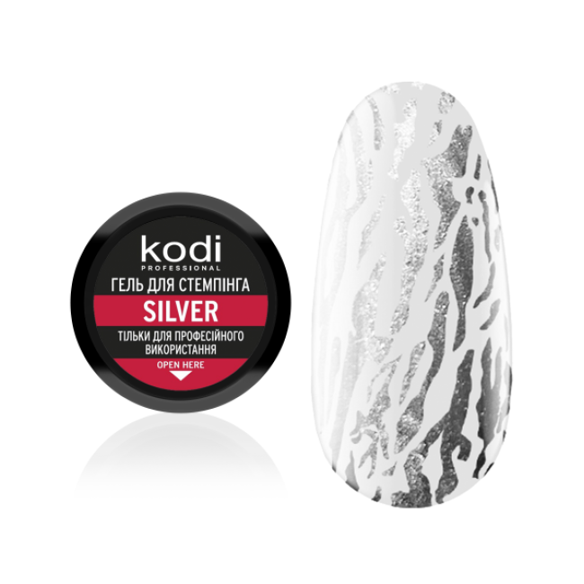 Stamping Gel Silver, 4 ml - Kodi Professional