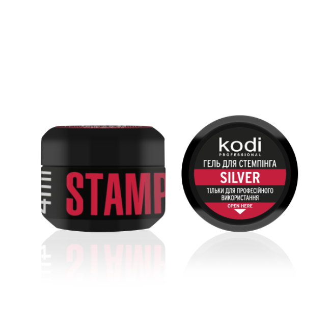 Stamping Gel Silver, 4 ml - Kodi Professional