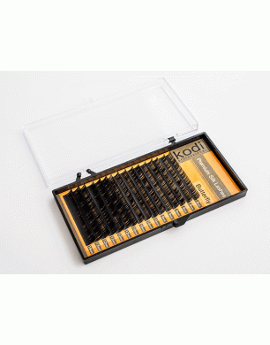 Dark-brown eyelashes С 0,15 (12,13 mm.), Packaging Butterfly