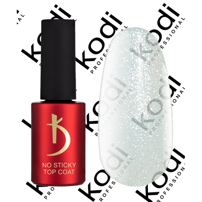 Top coat for gel polish No Sticky Sparkle, 7 ml - Kodi Professional