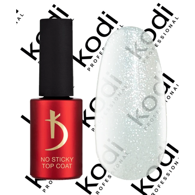 Верхнее покрытие для гель-лака без липкого слоя Sparkle (No Sticky Top coat Sparkle), 7 мл - Kodi Professional