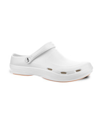 Clogs "FIT CLOG" with a Changeable Inner Sole, Color: White (Size: 36)