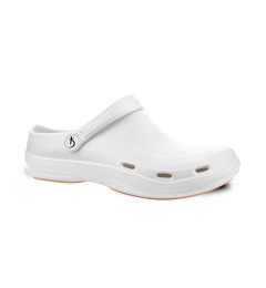 Clogs "FIT CLOG" with a Changeable Inner Sole, Color: White (Size: 38)