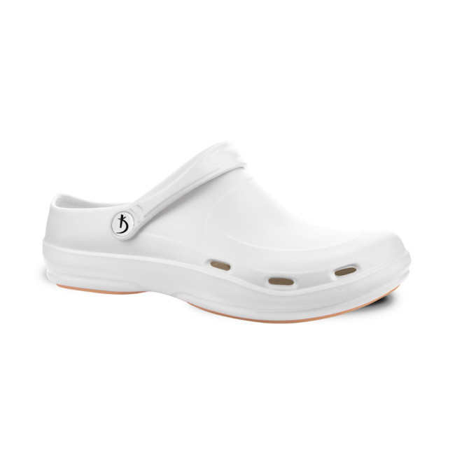 Clogs "FIT CLOG" with a Changeable Inner Sole, Color: White (Size: 40) - Kodi Professional