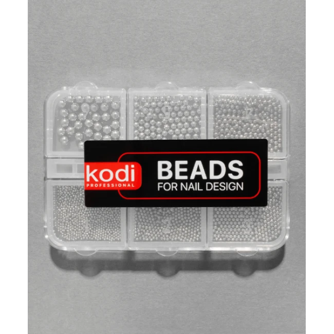 Beads for Nail Design (color: light gray) - Kodi Professional