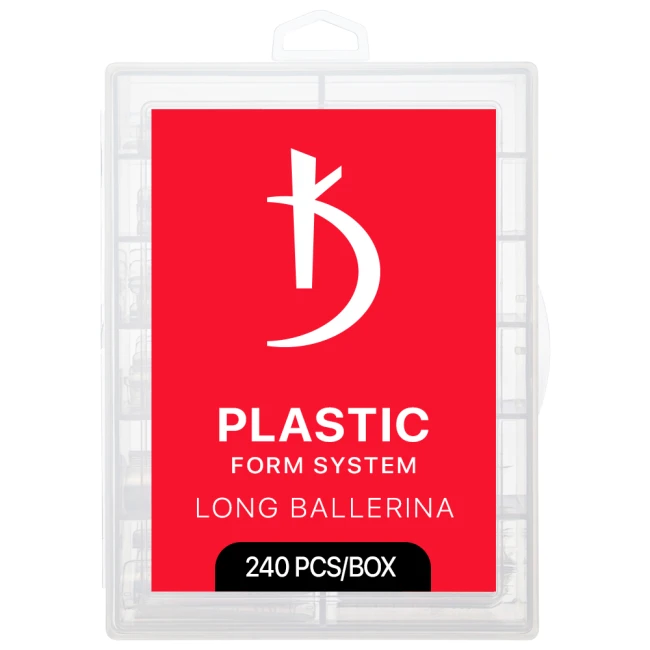 Plastic Tips Long Ballerina (240 pcs/pack) Plastic Tips Long Ballerina (240 pcs/pack) - Kodi Professional