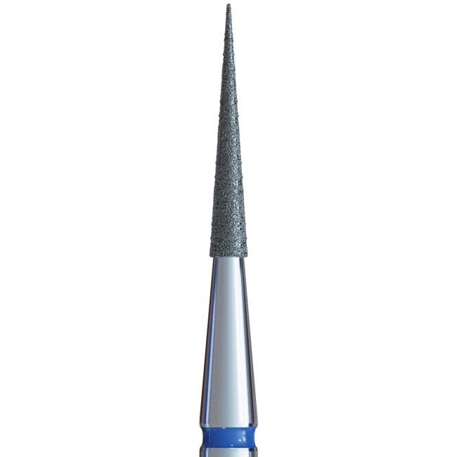 П№23 V104.165.524.014 (фреза алмазная конус 165, длина 8,0 мм, D=1,4 мм, средний абразив) - Kodi Professional