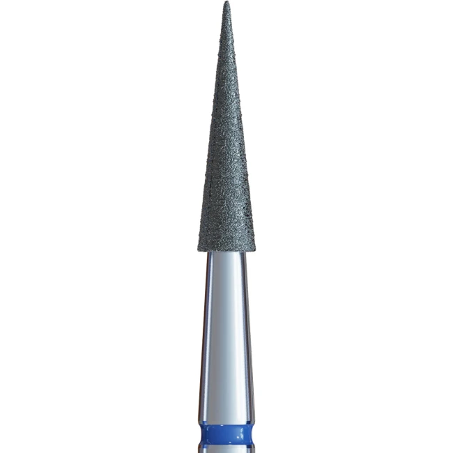 №25 V104.166.524.021 (Drill Bit Diamond Cone-Shaped 166, Length 10,0 mm, D=2,1 mm, Medium Abrasive) - Kodi Professional