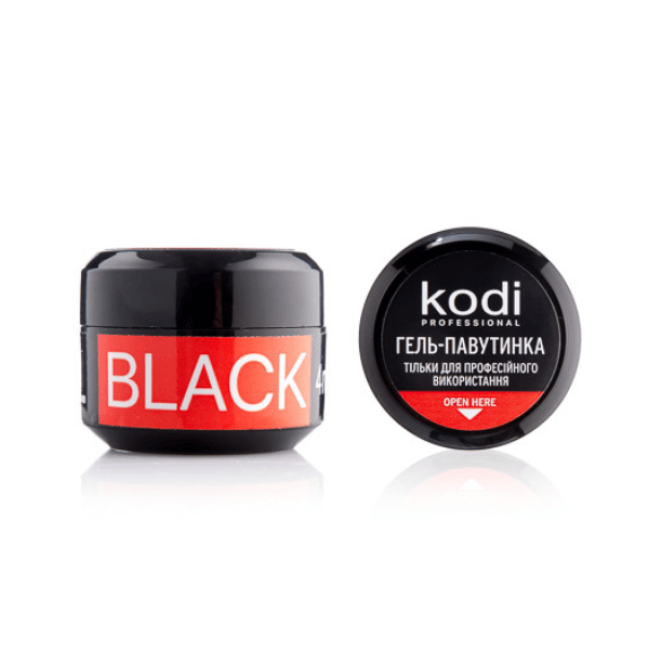 Spider Gel for Nails Kodi Professional, 4 ml (color: black) - Kodi Professional