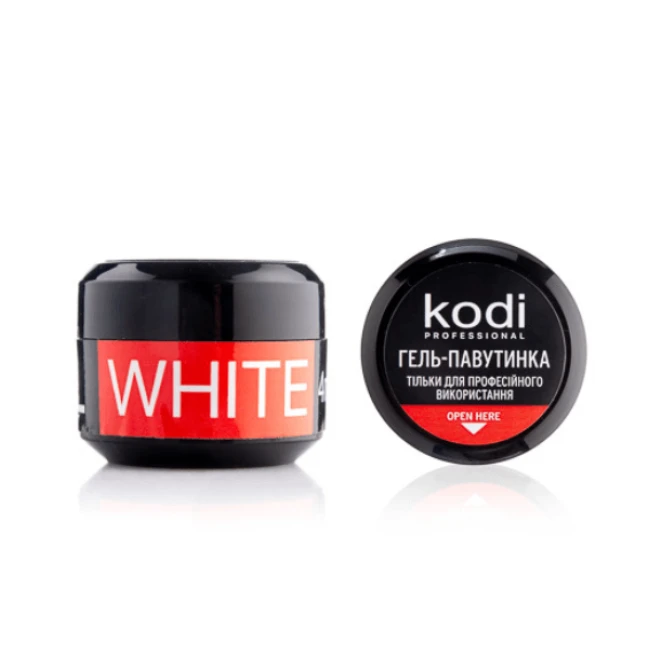 Spider Gel for Nails Kodi Professional, 4 ml (color: white) - Kodi Professional