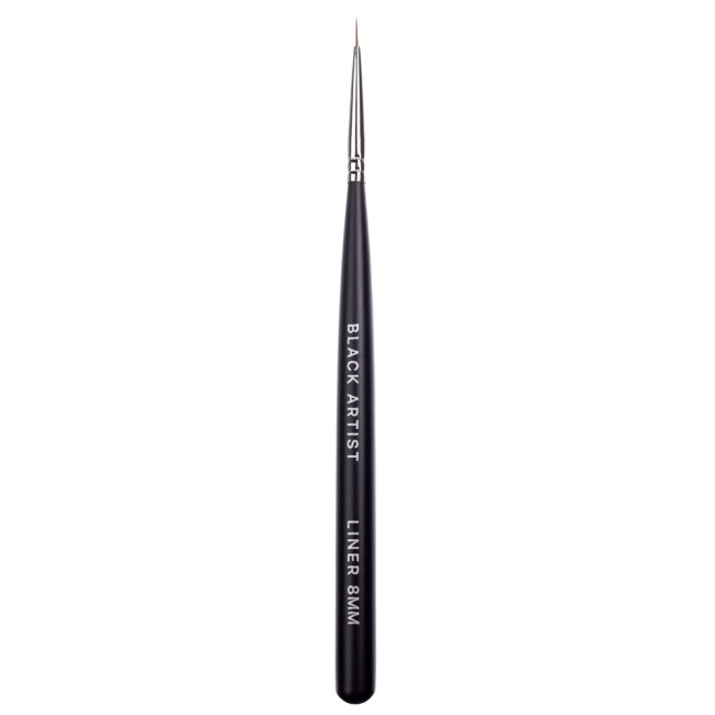 Painting Brush Liner 8mm (Handle: Black, Bristle: Nylon) - Kodi Professional