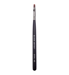 Brush for Gel Nail Modeling "Black Artist" № 3 Shape: Oval, Handle: Black, Bristle: Nylon