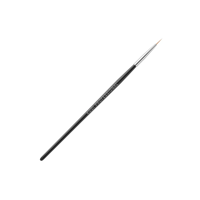 Brush for Painting in a Tube № 1 (Handle: Black Wooden, Bristle: Column) - Kodi Professional