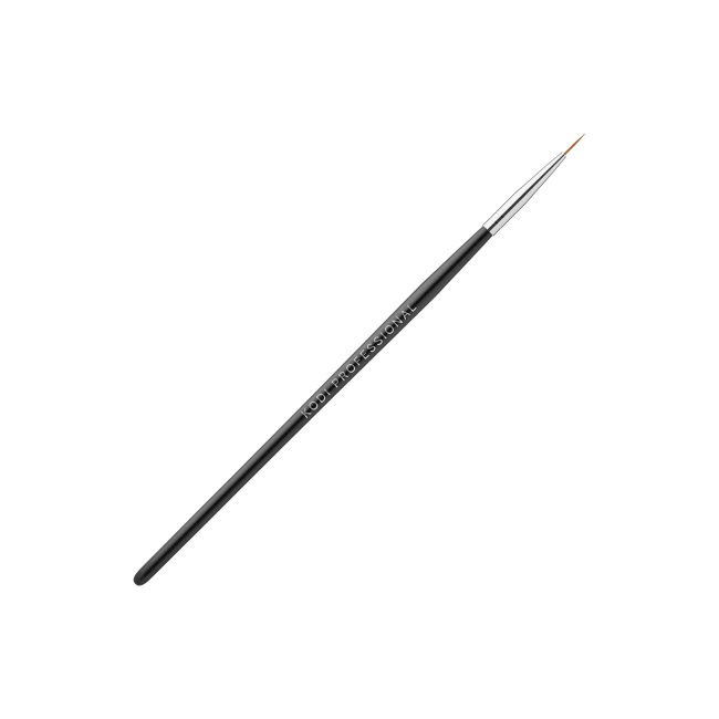 Brush for Painting in a Tube № 2 (Handle: Black Wooden, Bristle: Column) - Kodi Professional