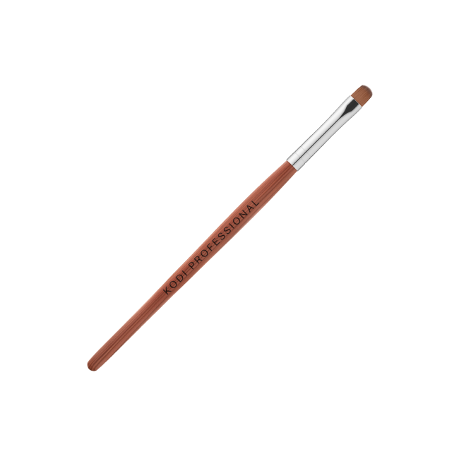 Кисть для гелевого моделирования №7/E (нейлон; деревянная ручка) - Kodi Professional