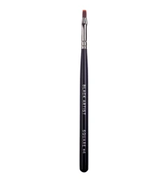 Brush for Gel Nail Modeling "Black Artist" № 4 Shape: Square, Handle: Black, Bristle: Nylon