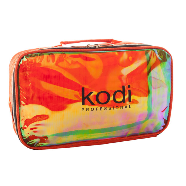 Cosmetic Bag Make-Up Kodi № 11 (Nylon; Color: Dark Orange, Rainbow) - Kodi Professional