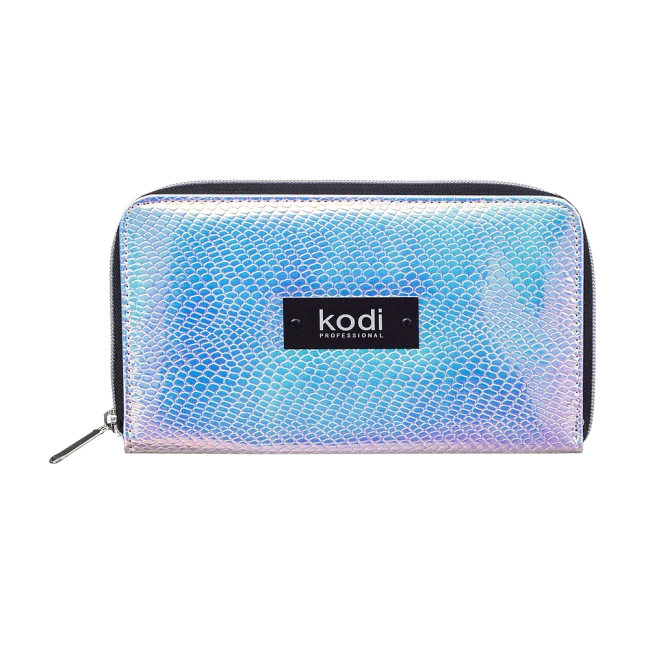 Brush Cover with Zipper №2, Color: Silver Blue Brush Cover with Zipper №2, Color: Silver Blue - Kodi Professional