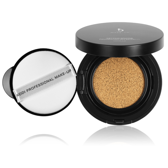 Wetting Sponge Foundation SPF50 / PA +++ Vanilla Kodi Professional Make-up, 15g - Kodi Professional