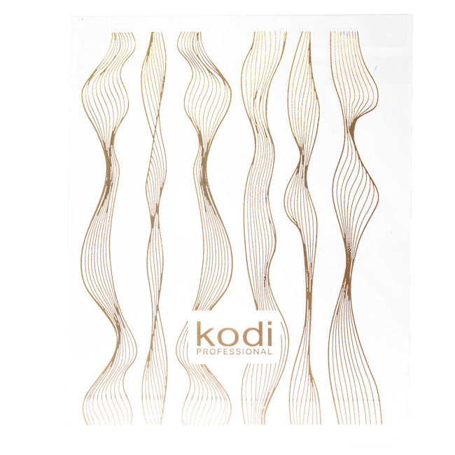3D Nail Art Sticker (Color: Gold) - Kodi Professional
