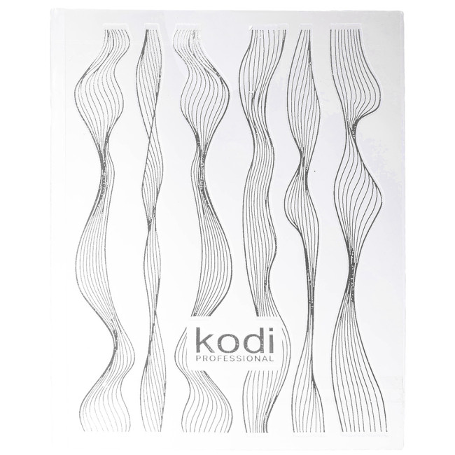3D Nail Art Sticker (Color: Silver) - Kodi Professional