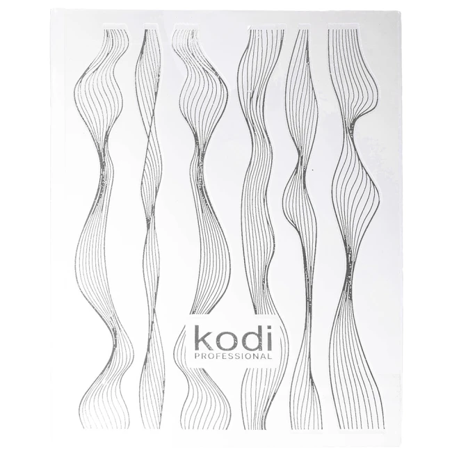 3D Nail Art Sticker (Color: Silver) 3D Nail Art Sticker (Color: Silver) - Kodi Professional