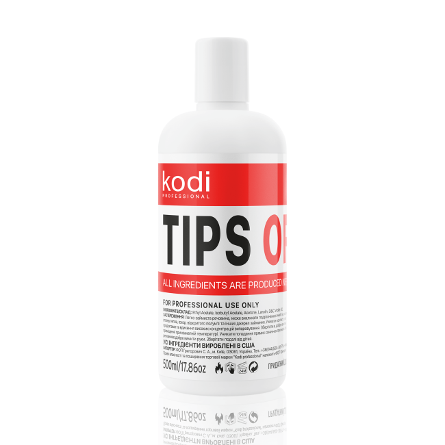 Tips Off - Gel Polish/Acrylic Remover, 500 ml - Kodi Professional