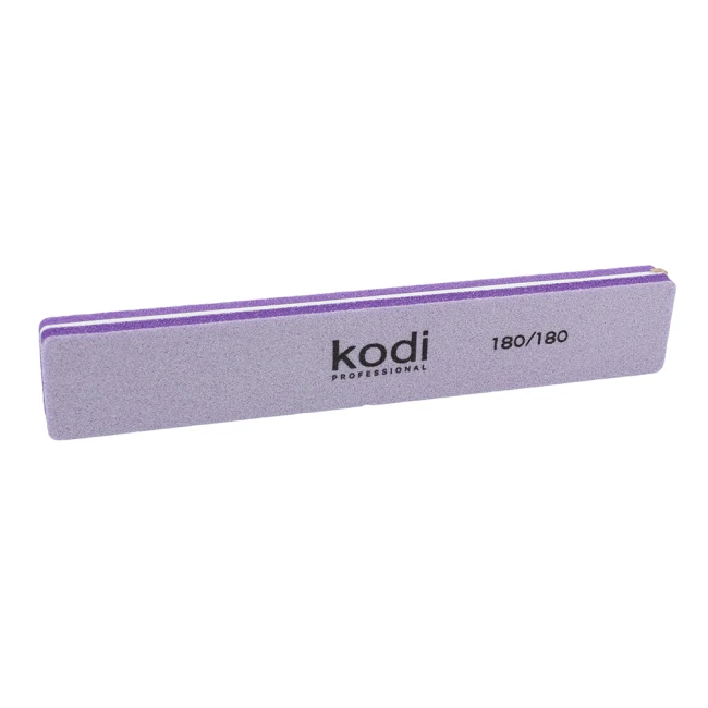 Баф для ногтей прямоугольный 180/180 (цвет: сиреневый) - Kodi Professional