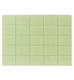 Set of Mini Buffs 120/120, Color: green (50pcs/pack)