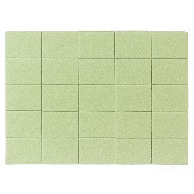 Set of Mini Buffs 120/120, Color: green (50pcs/pack) - Kodi Professional