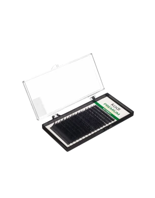 Eyelashes C 0.10 (16 Rows: 12 mm) Butterfly Green Pack