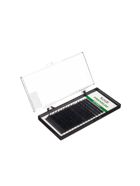 Eyelashes C 0.07 (16 Rows: 14 mm), Butterfly Green Pack
