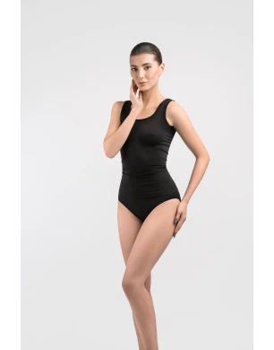 T-shirt with Wide Straps (Color: Black, Size XL)