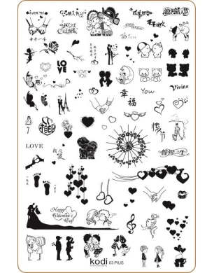 Пластина для стемпинга "Plus size" № 03 (9,5х14,5см)