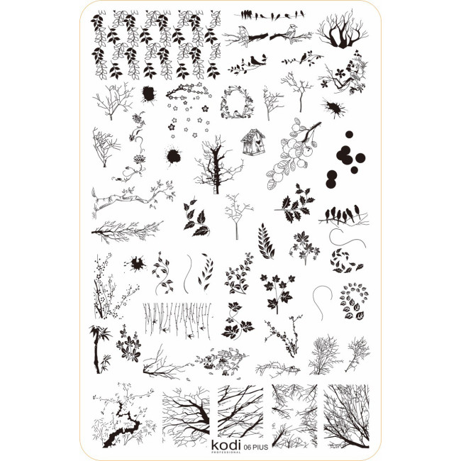 Stamping Plate "Plus size" № 06 (9.5x14.5cm) - Kodi Professional